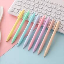 20/30pcs/Set Random Color Ballpoint Pens With Black Refills, Colorful Barrels, Quick-Drying Ink, Student Stationery, Office Supplies - Multicolor - View 1