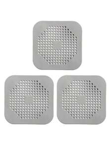 3 buah Sumbat Saluran Air dengan Perekat Hisap, Filter Penangkap Rambut untuk Dapur dan Kamar Mandi untuk Mencegah Penyumbatan - Grey - View 10