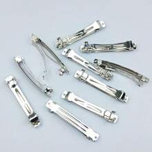 10pcs Anti-Slip Triple Prong Hair Clips Casual Claw Clips Hair Claws Hair Barrettes, School Stuff, Hair Accessories, Head Accessories, Hairpin - Silver - View 8