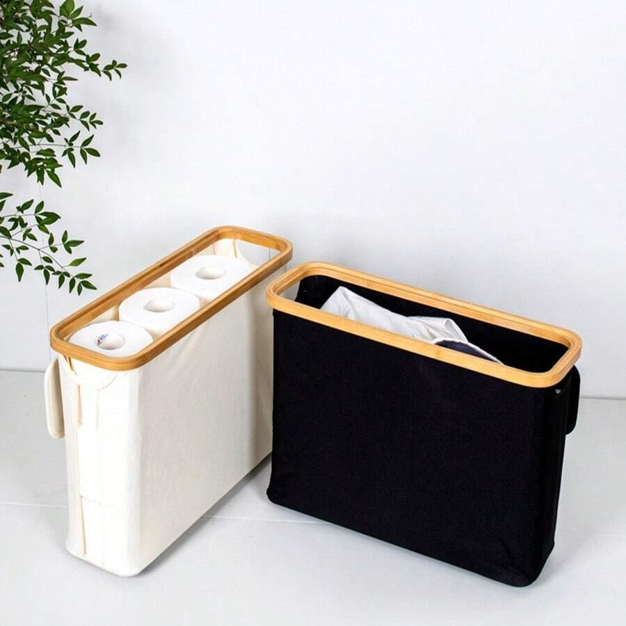 Cesta/caja de almacenamiento de papel higiénico para el baño, estantería de accesorios de baño para el soporte visible del papel de tejido