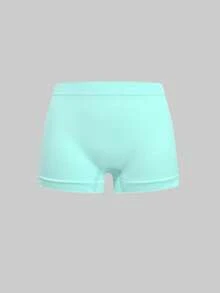 5pcs/Set Cute Girls Casual Seamless Soft Stretchy Sports Shorts, Basic Style Everyday Wear Boyshort Panties - Multicolor - View 5