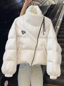 Women Outdoor Winter Coats - White - View 2