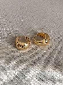 Y2K Earrings Preppy Earrings Gold Earrings Small Hoop Earrings For Women Mini Silver Hoop Earring For Women For Women Daily Wear - Small Water Droplets - View 8