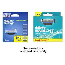 Gillette Mach 3 Blades Refills, 12 Razor Refills - Multicolor - View 11