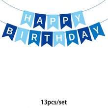 10/15/16pcs Blue Retro Gaming Swirl Decor | Hanging Streamers For Gamer Birthday Party | Reusable Arcade Wall Decor, Man Cave And Living Room Battle Station Supplies, Growth Celebration