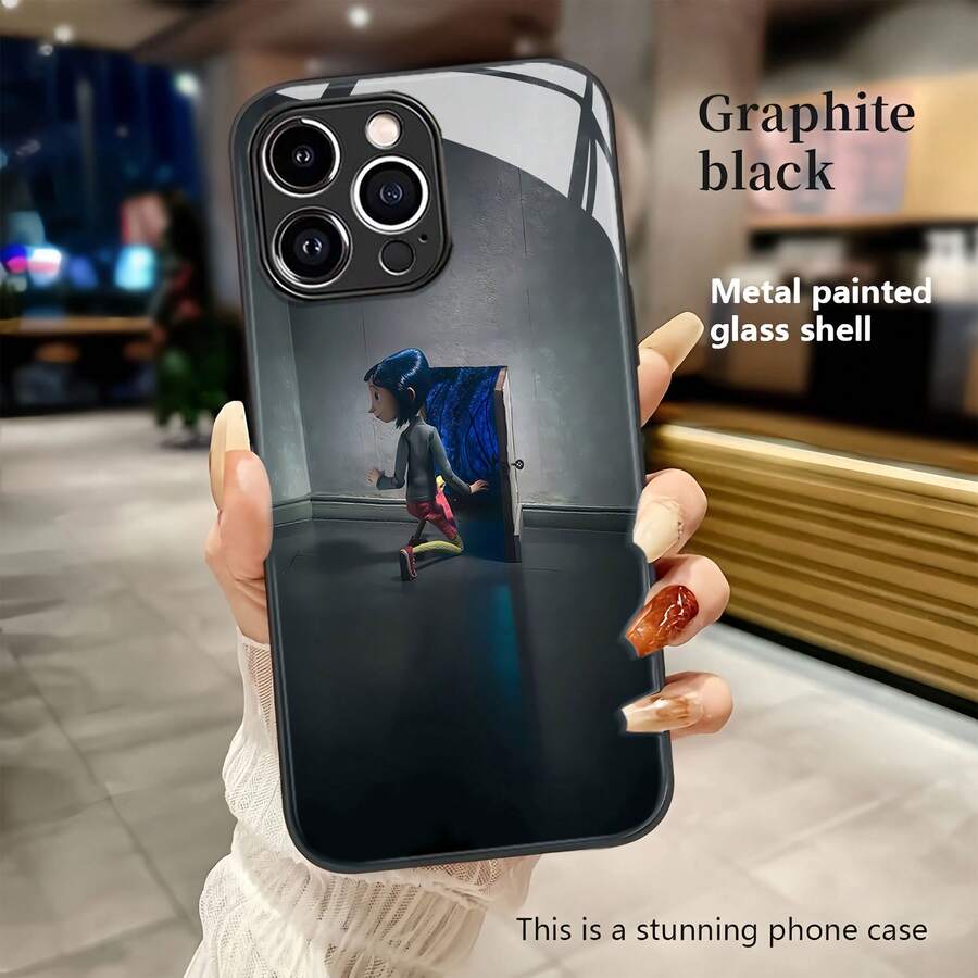 Funda para móvil Fantasy Portal Adventure compatible con teléfonos , 17, 16 Pro Max, 15 Pro Max, 13 y 12. Fabricada en TPU para una protección eficaz contra golpes y caídas. Un regalo ideal para familiares, amigos, seres queridos, parejas y para Navidad. - Negro - Ver 1