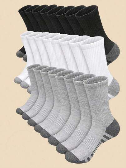 3/6/12 pares de calcetines de media caña con estampado de rayas para hombres, set de primavera/verano, casuales y cómodos, adecuados para uso diario, calcetines minimalistas para hombres, aptos para todas las estaciones, calcetines de estilo minimalista de media caña para deportes