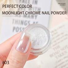 3pcs/1pc  Powder Nail Art Set, Transparent  Powder, Mirror Effect Holographic Nail Powder, Colorful Aurora Mermaid Pigment, Perfect For Christmas, Thanksgiving, Home Nail Design - 彩色 - 查看 10