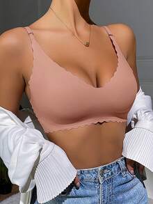 5 piezas/Conjunto de sujetador adhesivo sin costuras, ropa interior de mujer, lencería,Ropa interior transpirable y cómoda sin anillo de acero - Multicolor - Ver 9