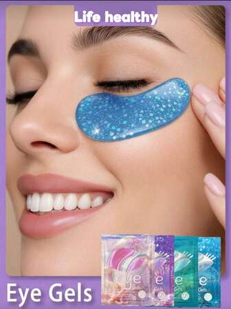 20pcs(10pairs) Gel Eye Ice Pack Cooling Eye Pad Care For Eyes, Moisturizing Improves Dark Circles, Smooth Fine Lines Gel Eye Mask Gift For Women,Under Eye Collagen Patches Eye Masks,Both Men And Women Can Use