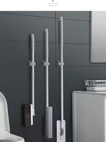 1/2/3/4/6 piezas Soporte para trapeador, Gancho para trapeador, Pinza para trapeador, Abrazadera de pared para almacenamiento de trapeador y escoba, Estante para trapeador, Organizador de herramientas multifunción, Adecuado para baño, cocina, jardín, accesorios de limpieza, herramientas del hogar - Multicolor - Ver 13