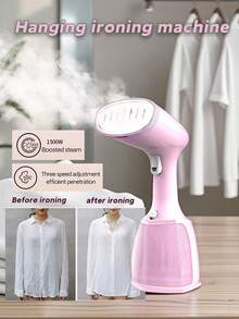 OBOVAY 1 pieza de plancha de vapor colgante, máquina de planchar, portátil, 2 en 1, calentamiento rápido, fuerte penetración de vapor, eliminación eficiente de arrugas de la ropa, adecuada para el hogar y los viajes