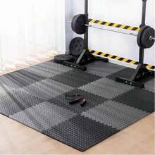 14片装 30*30厘米/11.81*11.81英寸 互锁式地垫，减震地板，加厚卧室垫，适用于露台、健身房、瑜伽室、培训学校等场所。 - 彩色 - 查看 4