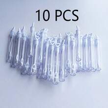 10/20/50/100pcs Creative Heart-Shaped (Empty Bottle) Bubble Wands, Wedding/Party Decoration Bubble Sticks - Transparent-10pcs - View 12