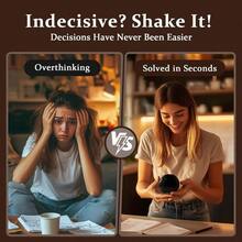 时尚圣诞礼物，复古八号球占卜球，答案随风飘动，新奇玩具，趣味礼物，神秘黑球，提问翻转即可获得答案 - 彩色 - 查看 7