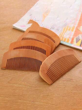 1pc/3pcs/5pcs/20pcs Peach Wood Comb Solid Wood Hair Comb Wooden Anti-Static Redwood Scalp Comb Can Be Individually Packaged Small Comb Hairdressing Comb Smooth Hair Comb Portable Pocket Small Wooden Comb Massage Comb - Self Use And Self Gift For Relatives And Friends - Color Random (The Longer It Is Used, The Brighter It Will Be)