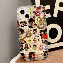 New Cartoon Cute Monchhichis Phone S25 S24 S23 S22 S21 S20 Note10 FE Ultra Plus 5G Back Cover.Accessories. - QN-289QN42501A1 - View 3