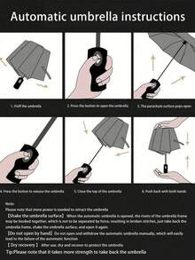 1 pièce Parapluie de voyage pliable entièrement automatique, parapluie compact à 8 baleines à double usage pour la pluie et la protection solaire, parapluie solaire léger pour femmes, imperméable, portable, coupe-vent, convient aux activités de plein air, choix de printemps et d'été, cadeaux pour demoiselles d'honneur, décoration de chambre, décoration de chambre, plage, voyage, pour hommes, pour femmes, vacances, Journée de la femme, articles de voyage, cadeaux de mariage, Y2k, chambre, accessoires de voiture pour femmes, décoration de cuisine, articles mignons - Bleu marine - Voir 8