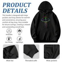 HOT Space Alien UFO Neon Lights Rave Alien Lovers Hoodie MM Hoodie - Style 5 - View 6