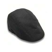 Men's Italian Hat Beret,  Style, Unisex Summer Fashion - màu đen - Xem 2
