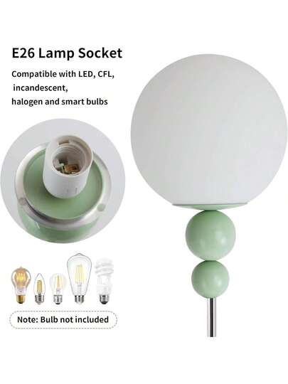 Alpinaluz "LOKE" E27 Vloer Lamp Multi Ball Opaque Wit Sphere view 3
