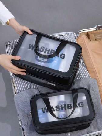 3件套/1件双层旅行化妆包，可作洗漱包、沐浴包、手提包、美容收纳包、沙滩包、干湿分离袋、游泳包、女孩化妆包、护肤包、月经包、防水旅行洗衣袋、带挂钩的多功能收纳袋、防水袋，适合整理洗漱用品，女士礼物，圣诞礼物，女士送礼佳品