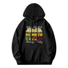 School Bus Monitor Bus Aide Attendant Bus Monitor Pullover Hoodie,Soft And Breathable Fabric, Loose Style, Perfect For Concerts And Hiking Trips - 款式29 - 查看 1