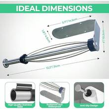 Kitchen Paper Towel Holder - Silver - View 2