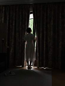 ستارة معتمة ذات لون واحد حديثة مطلية، تصميم جيب ، مناسبة لغرفة المعيشة وغرفة النوم - ستارة شفافة ومعتمة، ستارة غرفة المعيشة، ستارة غرفة النوم، وزن القماش 100 جرام