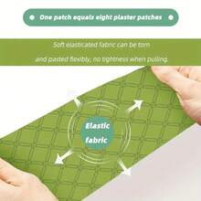 Cerotti per moxibustione, cerotti per moxibustione per schiena e vita, realizzati in tessuto non tessuto elastico, extra lunghi e larghi per il riscaldamento della schiena, adatti per il lavoro prolungato e l'esercizio fisico, fornendo comfort e calore. - Toppa posteriore - Visualizzare 6