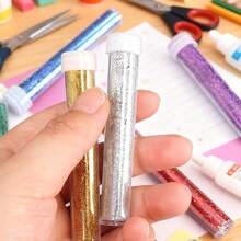 6/12色高品质闪粉套装 - 适用于树脂、史莱姆、环氧树脂、美甲和各种装饰，是DIY手工艺品、派对装饰以及圣诞节、万圣节、复活节、情人节等节日的理想之选。 - 彩色 - 查看 9