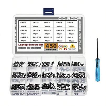 CO RODE 450pcs Laptop Notebook Computer Screw Kit Set For IBM HP      Gateway