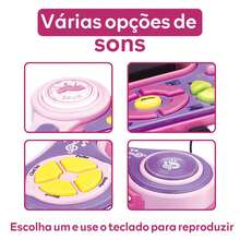 ATENTU Piano Keyboard Children Musical Piano Microphone Instrument Toy Child - 淺粉色 - 查看 3