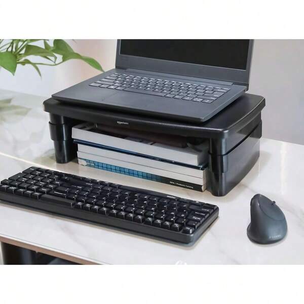 Adjustable Computer Monitor Riser Desk Stand