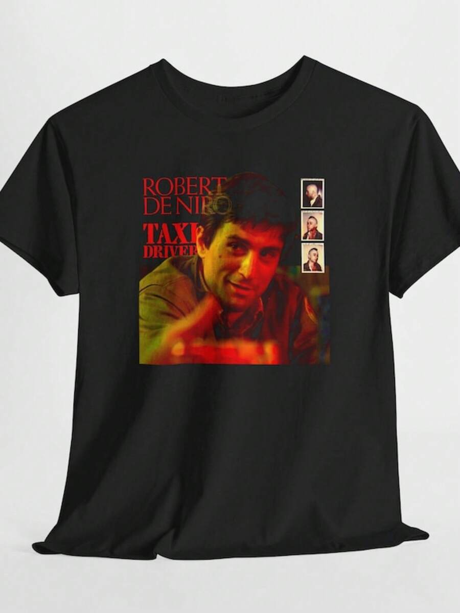 Taxi Driver Shirt, Robert De Niro Shirt, Taxi Driver Merch, T-Shirt, Jodie Foster Te - Black - View 1