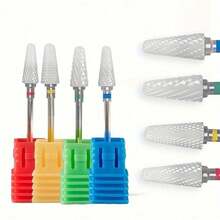1 o 5 pezzi Punte per trapano elettrico in ceramica - Strumento di precisione per manicure e pedicure per uomo e donna - Multicolore - Visualizzare 6