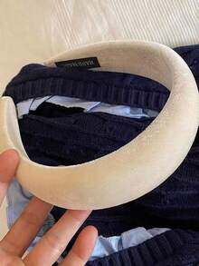 1pc Fashionable Velvet Wide-Brim Headband, New Vintage Headpiece, High-End Hair Accessory For Autumn/Winter ,Hair Band ,Diadema ,Hair Hoop Head Accessories