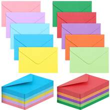Assorted Color Gift Card Envelopes, Colorful Mini Envelopes - For Event Party Invitations, Greeting Cards, Self-Adhesive Envelopes, Mini Pocket Envelopes For Notes, Suitable For School, Office And Home Use