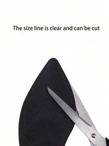 QKC 1双女士柔软缓冲高跟鞋鞋垫，舒适、柔软、防滑、减震，可裁剪至合适尺寸 - 黑色 - 查看 5