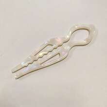 1PC French Acetic Acid Hairpin - Anti Slip Teeth Design, Elegant Retro Hairpin, Suitable For Women's Curly Ponytails, Formal And Daily Styles - Essential Anti Slip Hair Accessories For Parties And Weddings, Fashionable Hair Clips, Exquisite Hair Accessories Gifts, Bun Extension, Hair Styling Pins, Pins For Hair, Head Accessories - Multicolor - View 11