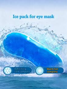 قناع نوم مبرد بحشوة الثلج، راحة تبريد حريرية، يخفف التعب، مناسب للنوم القيلولة، السفر، المكتب