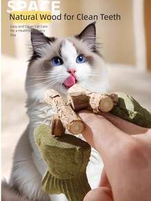 Juguetes para gatos - Palo de masticar con forma de espina de pescado, gato, silvervine, menta, palo de masticar duradero para entretenimiento y juego por sí mismos - Multicolor - Ver 1