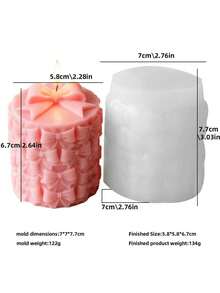 1pc Geometric Triangle, Cylindrical Silicone Mold With Butterfly Relief Design, Suitable For DIY Candle, Resin, Soap And Gypsum Production - Reusable Pyramid Shaped Wax/Resin/Soap Mold With Symmetrical Edges, Multi-Functional Handmade Creation, Suitable For Holiday Gifts, Birthday Party Decoration