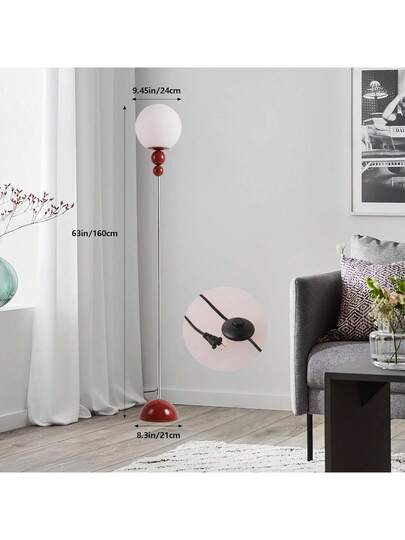 Alpinaluz "LOKE" E27 Vloer Lamp Multi Ball Opaque Wit Sphere view 4