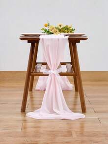 2 piezas de 20cm*275cm Tela de cortina para arco de boda en color blanco, verde musgo, blanco y rosa claro de gasa. Cortinas de gasa adecuadas para bodas, propuestas, compromisos y decoraciones de fondo. Decoraciones de fiesta de cumpleaños, cortinas, escenarios, carpas, decoración de mesa de banquete de boda, decoraciones de fiesta de boda/vacaciones, Día de San Valentín - Multicolor - Ver 9