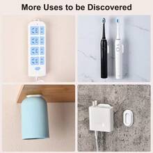 2/4 pièces Support mural magnétique pour télécommande, auto-adhésif, en plastique, léger, sans alimentation électrique, autonome, espace de rangement convenant aux télécommandes de télévision, de ventilateur et de climatiseur. Compatible avec Noël et Halloween. Organisateur de bureau et de tiroir. Pour le rangement à la maison. - Multicolore - Voir 7