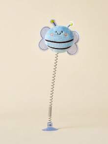 PETSIN 1 件猫玩具蜜蜂形状互动魔杖,陪伴猫咪玩耍,最好用粘合剂粘在玻璃上,以获得更多功能,如果吸盘失去抓力,建议清洗以达到最佳使用效果 - 彩色 - 查看 6