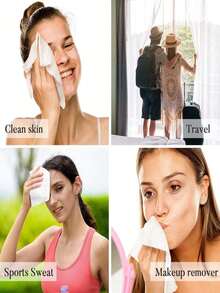 10/20Pcs Disposable Portable Compressed Travel Towels, Face Towels, Suitable For Travel, Family, Camping, And Other Outdoor Activities - Multicolor - View 4