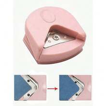 1pc Paper Corner Rounder - R4 4mm Corner Cutter Punch Tool,Corner Rounder R4 Corner Punch, Portable Paper Trimmer Cutter For Laminated Cards, Cardstock, Scrapbooking,Photo Card Making, Paper Cutting DIY Crafts Puncher For Office, School Christmas For Holiday Gift Giving - 粉色 - 查看 4