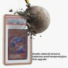 Estuche de metal resistente a los rayos UV para tarjetas calificadas - Protector magnético apilable de aluminio metálico - Plateado - Ver 7